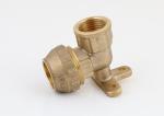 Good quality brass Tee compression fittings for pe pipe