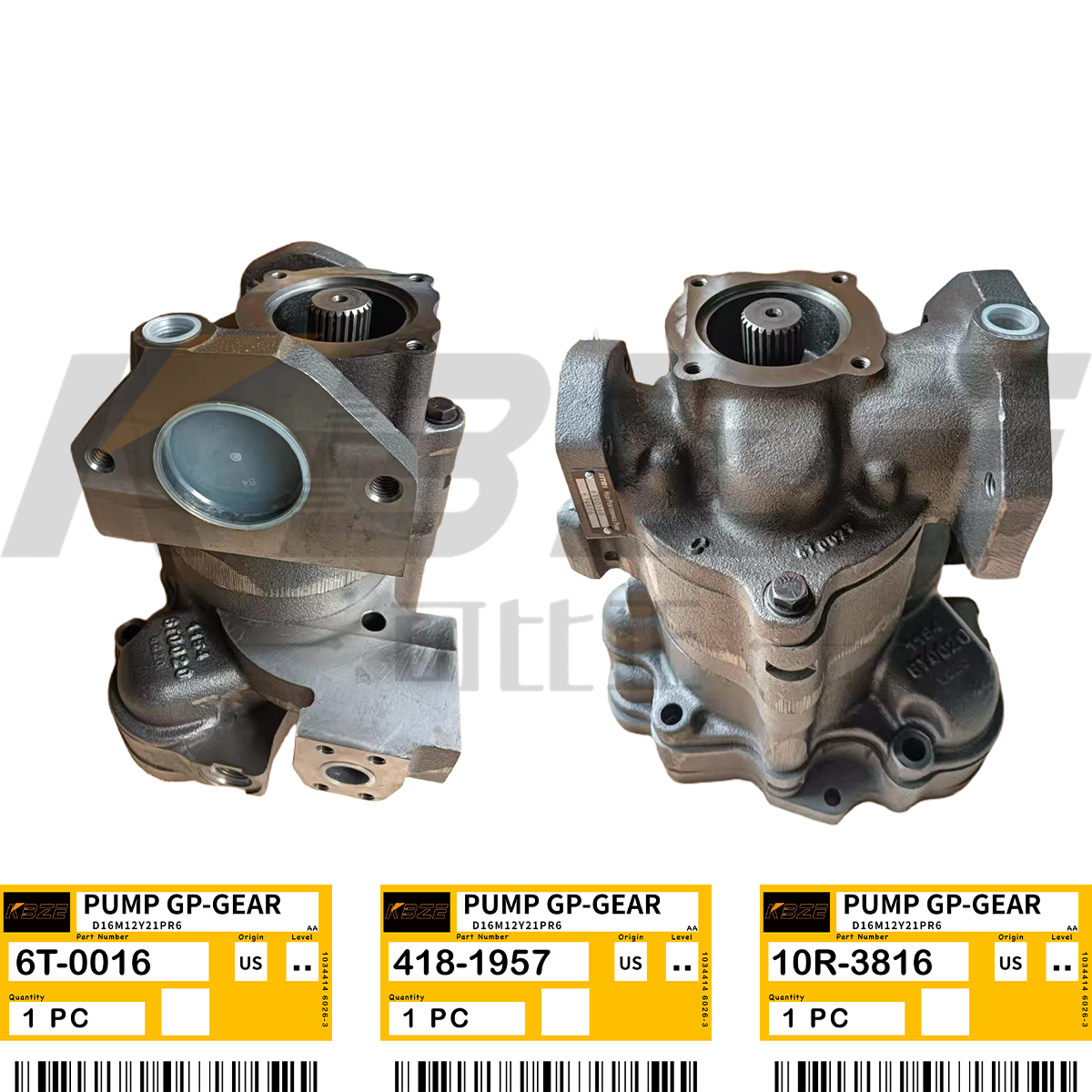 China KBZE 6T-0016 4181957 10R3816 NEW GEAR PUMP ASSY FITS CATERPILLAR D6H D7H TRACK TYPE TRACTOR on sale