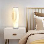 Acrylic Bedside LED Table Lamp Modern Nordic Pleated Grass Skirt Tricolour