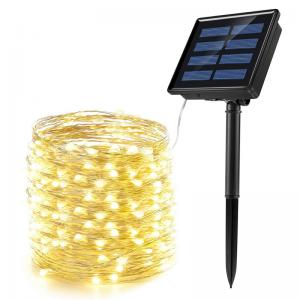 China 100 LED Solar Light Outdoor Lamp String Lights For Holiday Christmas Party Waterproof Fairy Garden Garland String Lights factory