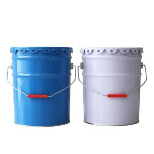 CMYK 4C 10L Metal Tinplate Paint Pail Bucket With Lid