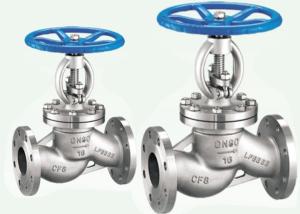 China Wcb Bevel Gear Steam Ss304 Flanged Globe Valve Bellows Seal factory