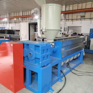China Copper Plastic PVC Cable Extruder Machine Capstan Power 2.2KW factory