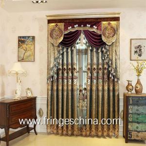 China European Style Home Textile Blackout Jacquard Embroidery Window Curtain factory