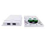 Plastic Fiber Optic Faceplate Socket Panel for FTTH and Installation in White 2
