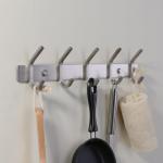 Stainless Steel wall hanging robe hook Bathroom Wall Mounted Clothes Robe Towel