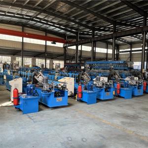 China Hydraulic Ceiling Roll Froming Machine 15KW Double Head Stud And Track 60m / Min factory