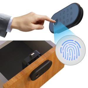 China Electric Tuya Smart Lock RFID Card Password Biometric Fingerprint For Cabinet Drawer factory