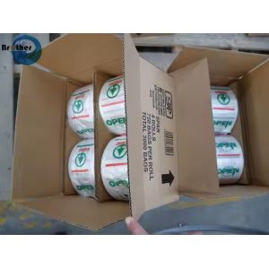 Custom Food Packaging Plastic Produce T Shirt Bags on Roll
