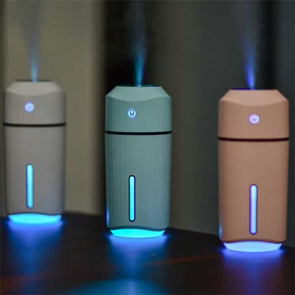 Wholesale 320ML Mini Portable Air Humidifier Cool Mist Nebulizer Silicone Seal Design USB Ultrasonic Air Humidifiers