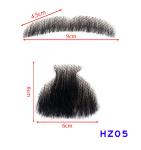 Real Hair Realistic Fake Beard and Moustache for Men Cosplay Invisible Mustache