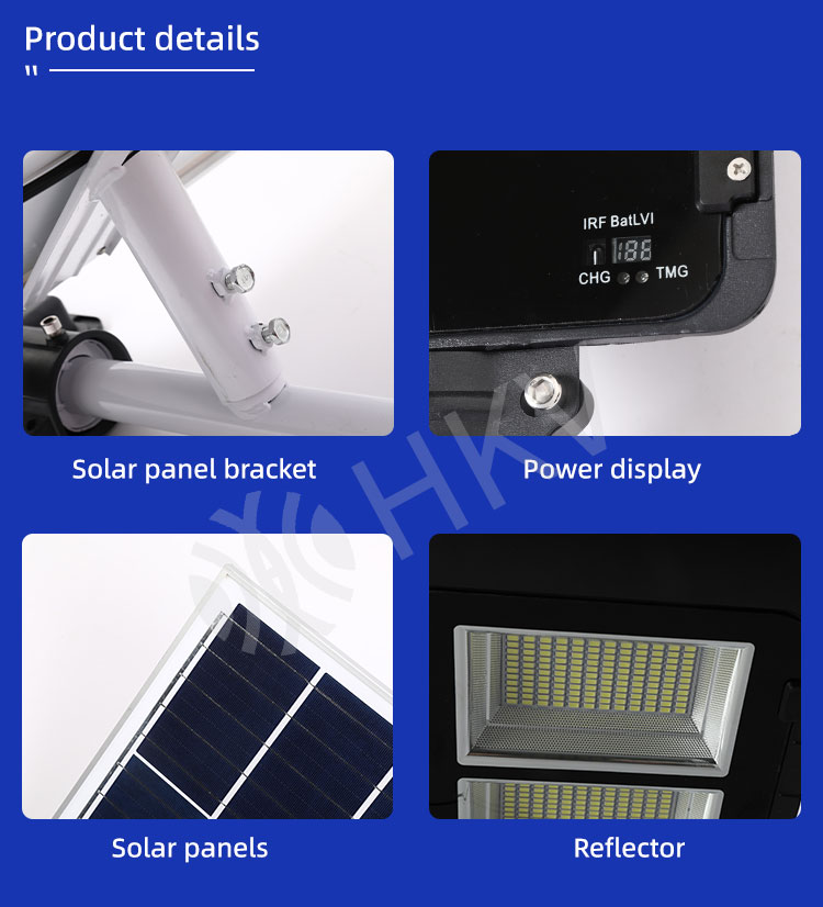100w Solar Led Street Light Waterproof Ip66 Outdoor 50w 200w With Aluminum Body