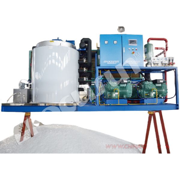 China 20 Tons Ice Flake Machine with 3600 KG Capacity and 1.5mm-2.2mm Ice Size Guarantee factory