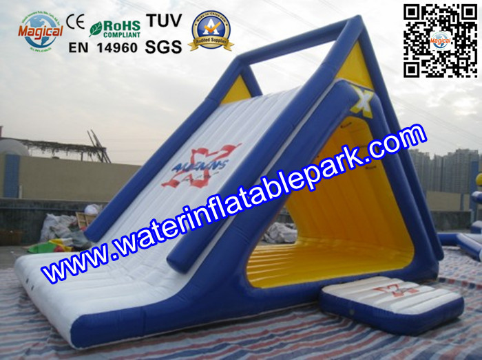 Aqua Park Big Inflatable Aqua Water Slides For Adults , Slip n Slide Inflatables