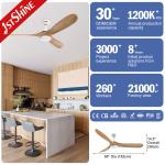 60 Inch Ceiling Fan With Wooden Blade And Dimmable Light Bldc Motor Energy