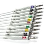 Mortara 60-00180-01 60-00181-01 Q-Stress EKG Cable And Leadwires 12 Pin IEC