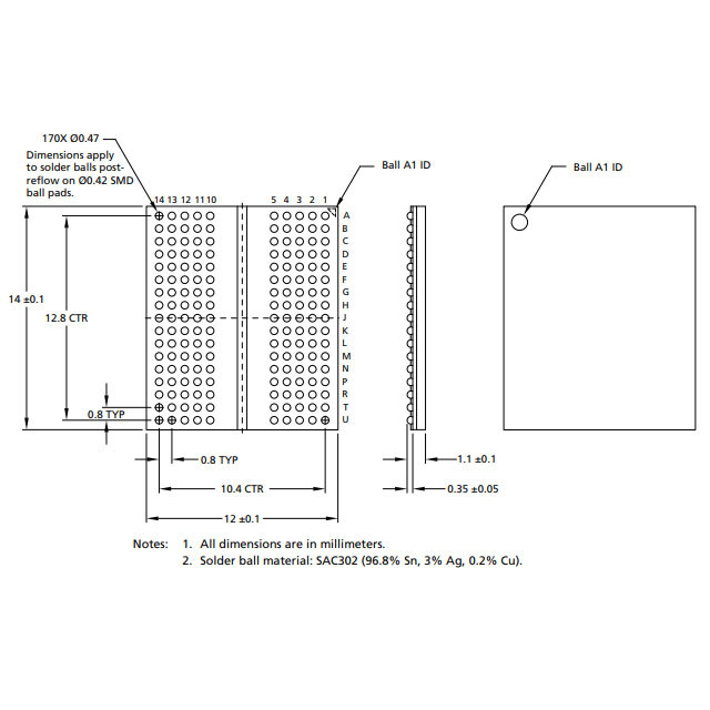 SGRAM-GDDR5 EMMC Memory Chips 32 Bit 4G 128MX32 SMD SMT
