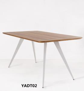 China Hot sale white colour Modern simple dinner table (YADT02) factory