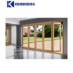 Curved Glass Wooden Fold Door Bifold Custom Interior Plexiglass Door