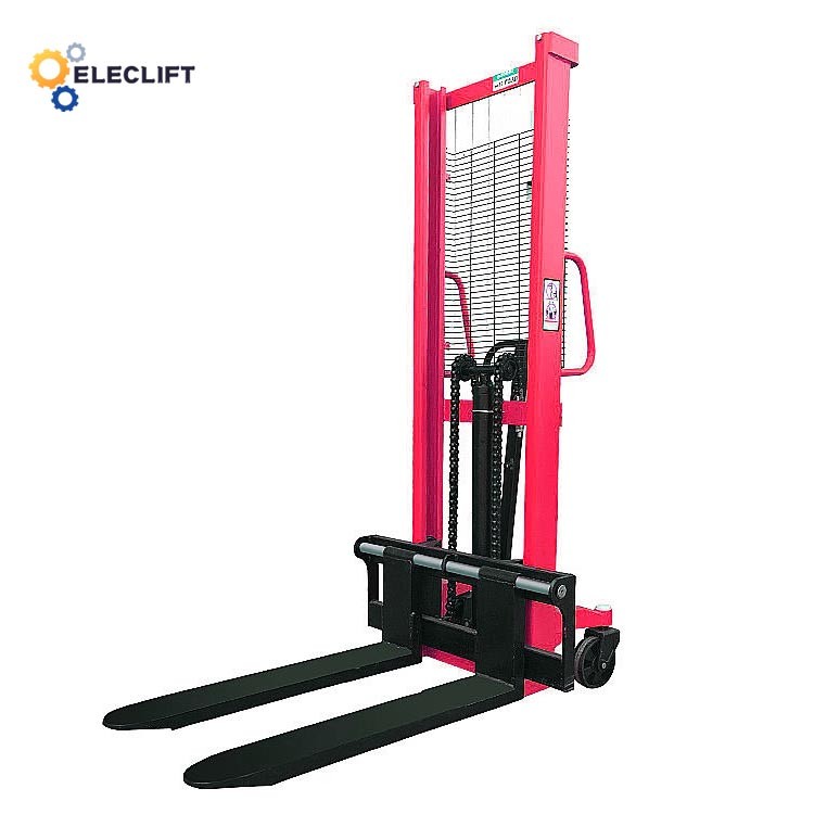 China Hand Operated Manual Hydraulic Pallet Stacker Lift Height 3000mm factory