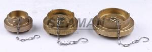 China Instanteneous / Storz / NST Brass Fire Hose Blanking Cap With Chain factory