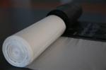 Economy Black HDPE Bin Liners , Clear Garbage Bags Eco Friendly Roll Pack