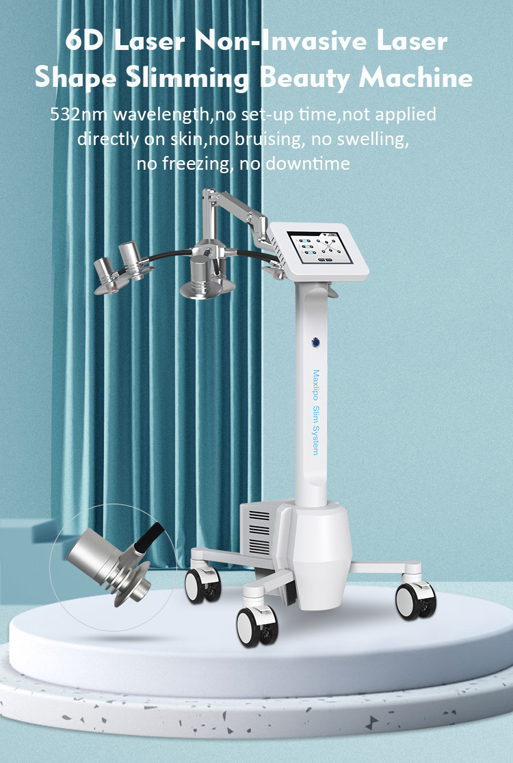 6D Laser Slimming Machine Non Invasive Pain Free Body Shaping Equipment
