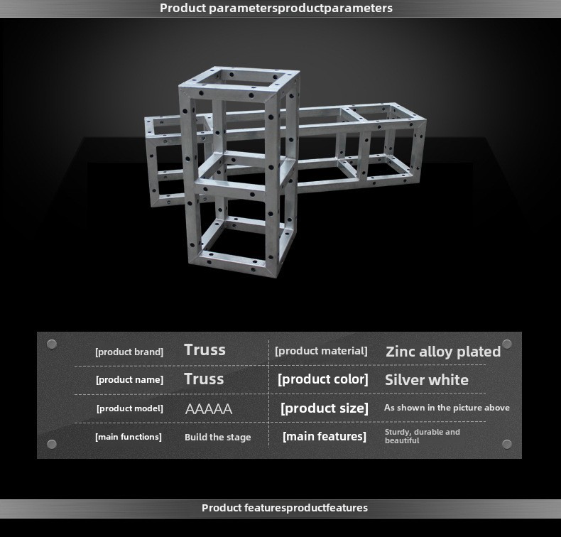 Sturdy Aluminium Stage Truss Welding Aluminum Box Truss For Advertising Display