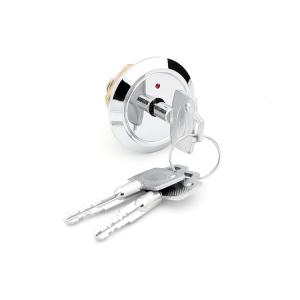 China 90 Degree Turn Cross Key Door Lock Brass Cylinder Pin Tumbler Chrome Plated factory