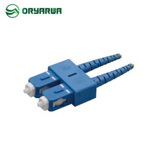 China Duplex SC 2.0mm Single Mode Fiber Connector UPC Round Boot For Telecom Network factory