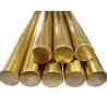 Buy cheap Flat Round Solid Brass Bar / Copper Round Rod Polish Surface Finish Optional from wholesalers