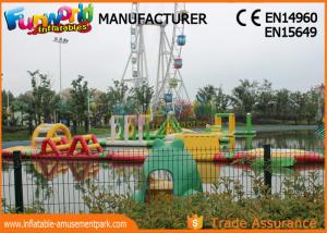 China 0.9mm PVC Tarpaulin Inflatable Water Parks , Mega Inflatable Water Sports for Adult factory