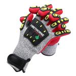 Polyethylene HPPE Fiber Shell Anti Cut Gloves Glass Handling Safety Work Gloves
