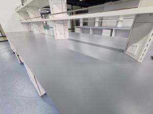 China Grey color epoxy resin worktops resist corrosion for laboratory furniture factory