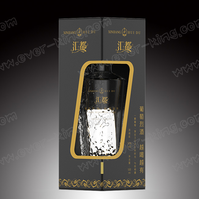 Custom Made Luxury Cardboard Liquor 700ml Bottles Glass Packaging Boxes
