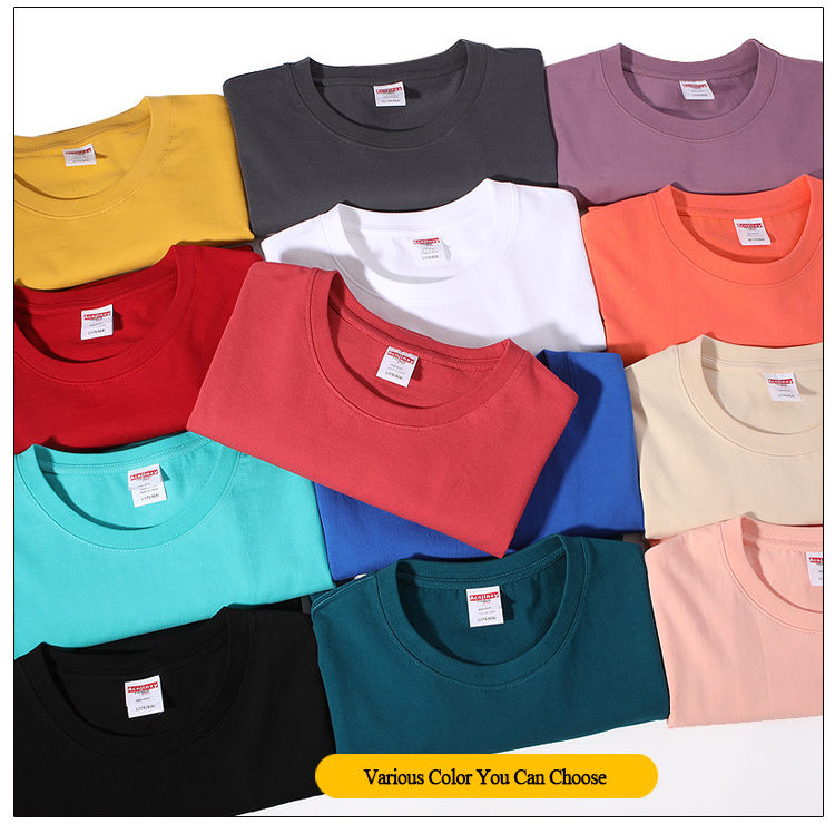 Blank Long Sleeve T Shirts Regular 280gsm 100% Cotton Men Tshirt Thick Cotton Oversized