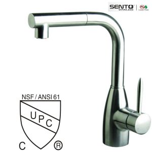 Unique Design CUPC faucet waterfall open spout kitchen mixer