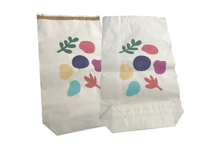 Chemical Fertilizers Multiwall Kraft Paper Bags Custom Logo Waterproof 20kg