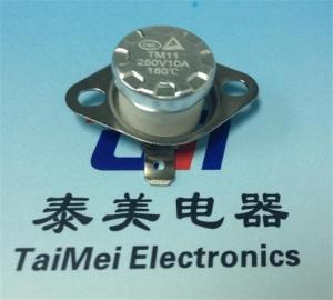 China Water Dispenser Normal Closed Snap action Type KSD301 130 Celsius Temperature Switch Bimetal Disc Thermostat factory