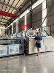 Rigid PVC Conical Screw Extruder , Plastic Twin Screw Machine