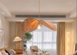 Wabi-sabi style rope chandelier simple creative bedroom living room lamp hand