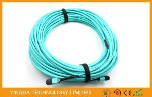 China 12 Fibers OM3 10Gig MTP MPO Cable, Trunk Cable MPO - MPO 12 F.O. OM3 15 Mts factory