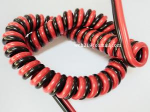 China UL21252 Electric Motor TPU Curly Spiral Cable factory