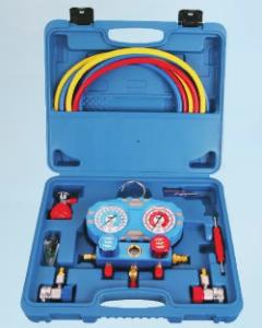 China First-Class 134A Pressure gauge set, metal handle, explosion-proof bottle opener 2196 pipe pressure 600PSI-3000PSI factory