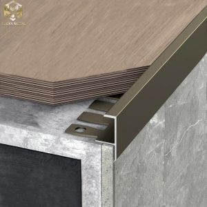 ODM 10mm Square Edge Tile Trim Panel Extrusions Stair Nosing