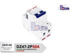 50 Amp Dual Mini Circuit Breaker Fire Resistant Plastics Shell GB10963.1