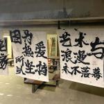 New Chinese Style Calligraphy Character Atmosphere Decoration Cloth Outdoor