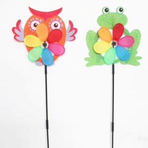 China Spring seasonal windmill yard stake owl frog factory