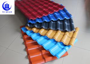 China Anti corrosion ASA Synthetic Resin Roof Tiles 1050 mm Width Style factory