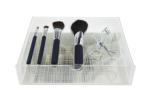 Cruelty Free Travel Makeup Brush Set With Cement Handle Siver Aluminum